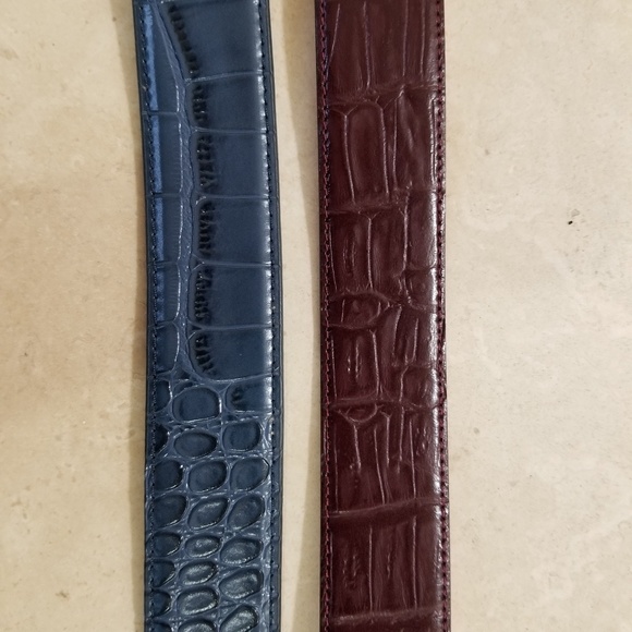 alligator Nexbelt and Italian leather 40" belt - Picture 7 of 8